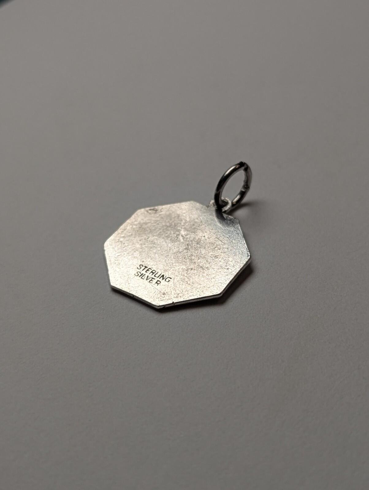 Vintage Sterling Silver St Christopher Pendant | 2.43g | 925 Silver - Image 8