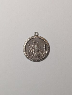 Vintage Sterling Silver St Christopher Pendant | 2.06g | 925 Silver