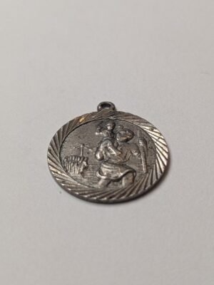 Vintage Sterling Silver St Christopher Pendant | 2.80g | 925 Silver