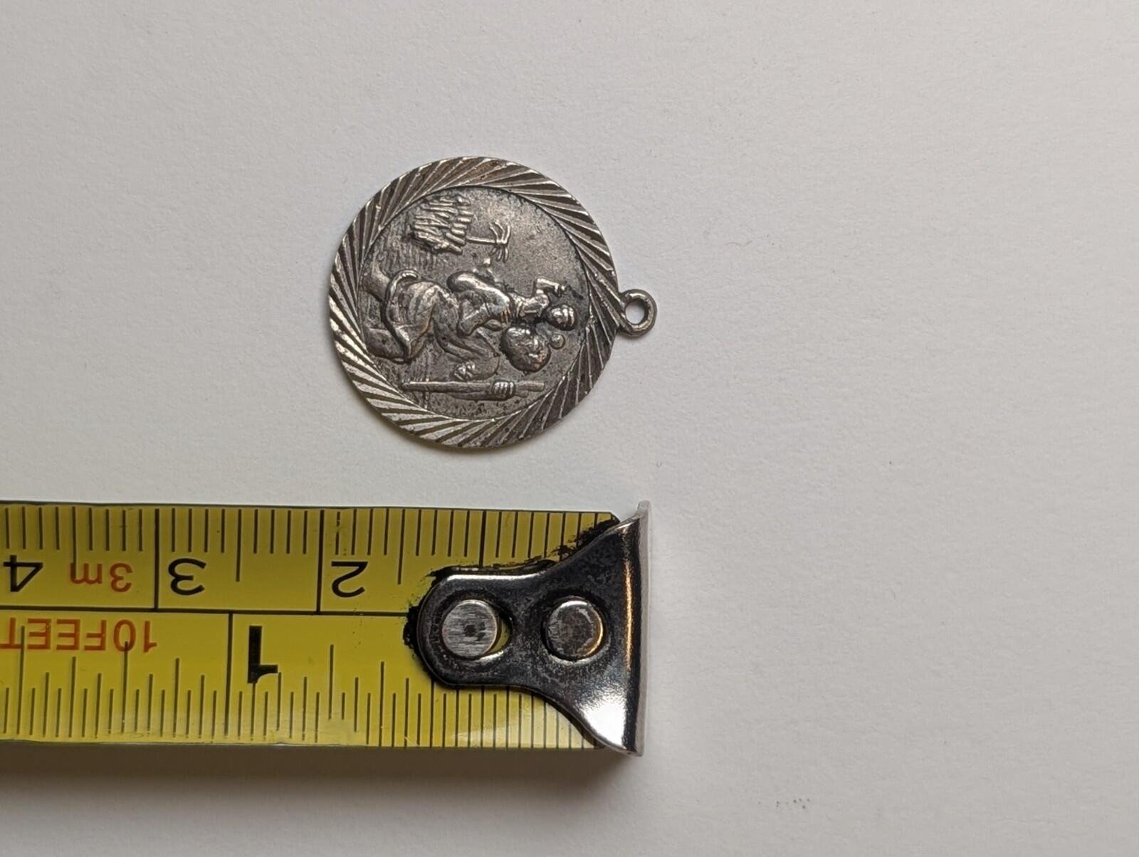 Vintage Sterling Silver St Christopher Pendant | 2.80g | 925 Silver - Image 10