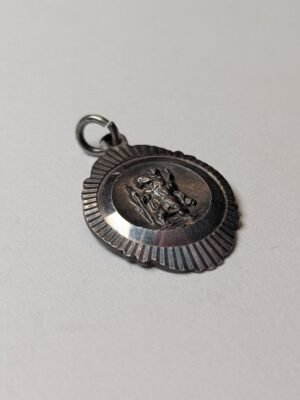 Vintage Sterling Silver Georg Jensen St Christopher Pendant | 3.67g | 925 Silver