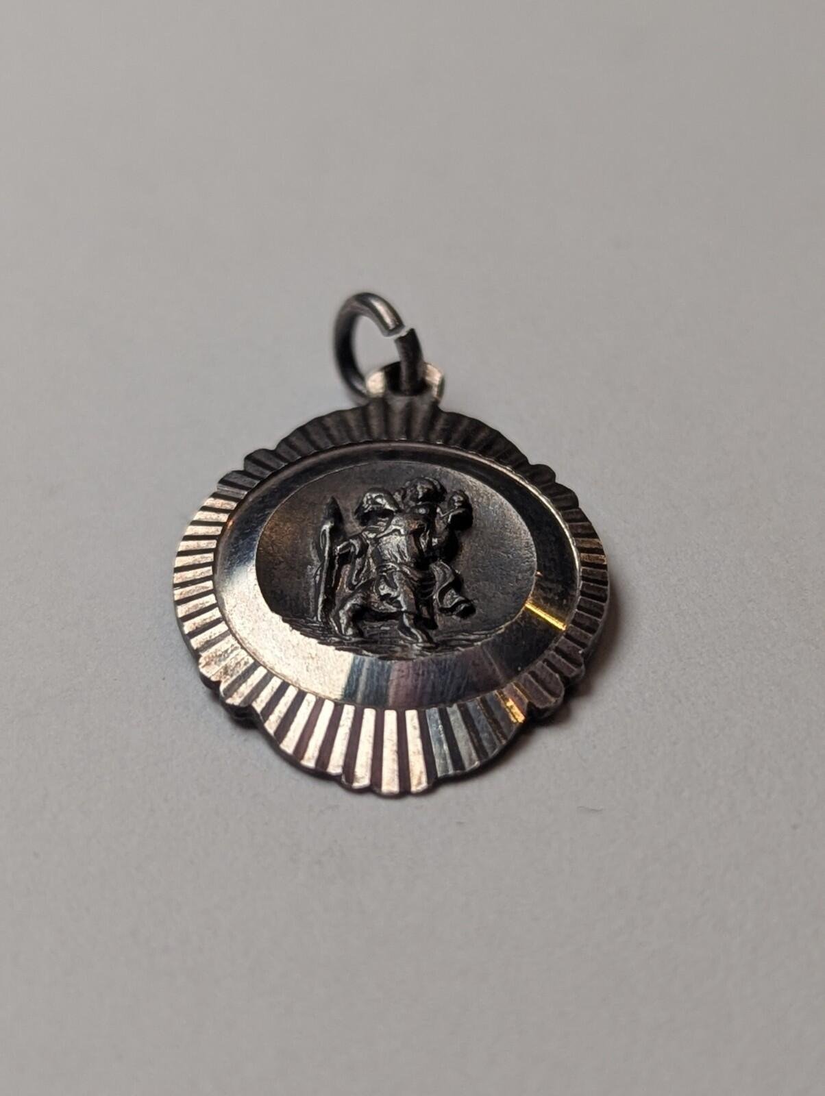 Vintage Sterling Silver Georg Jensen St Christopher Pendant | 3.67g | 925 Silver - Image 2