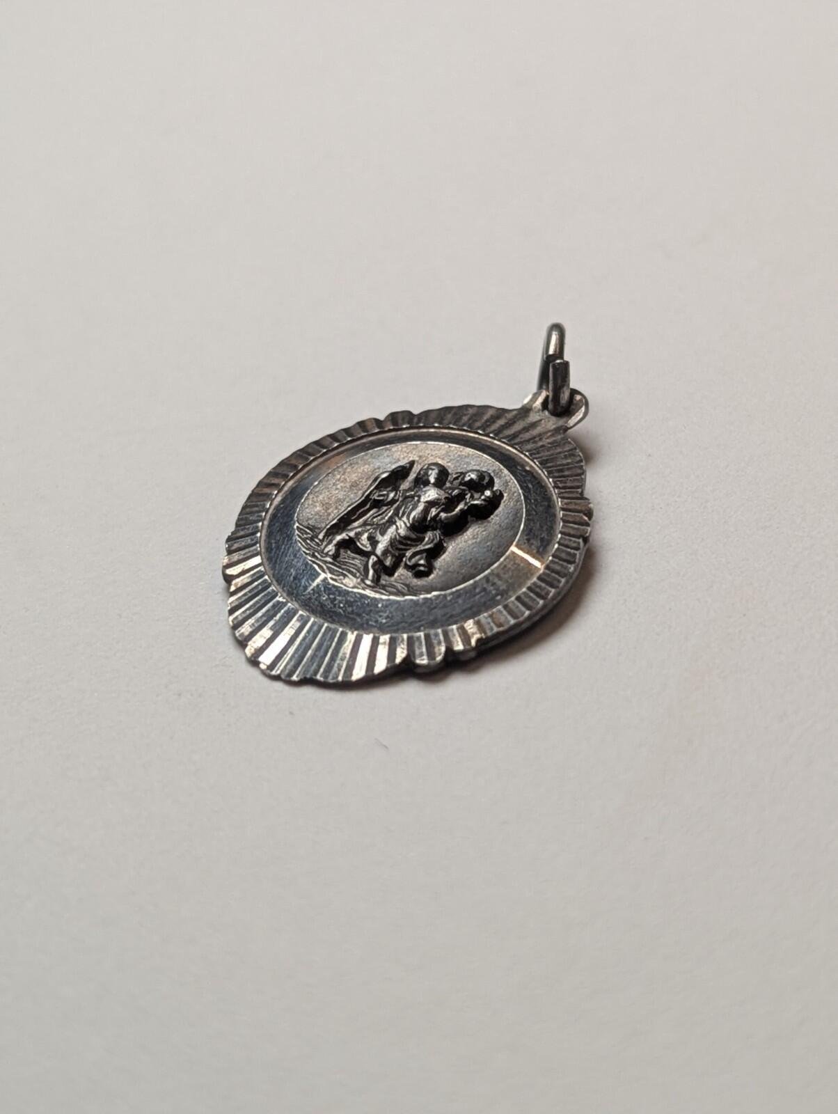 Vintage Sterling Silver Georg Jensen St Christopher Pendant | 3.67g | 925 Silver - Image 3