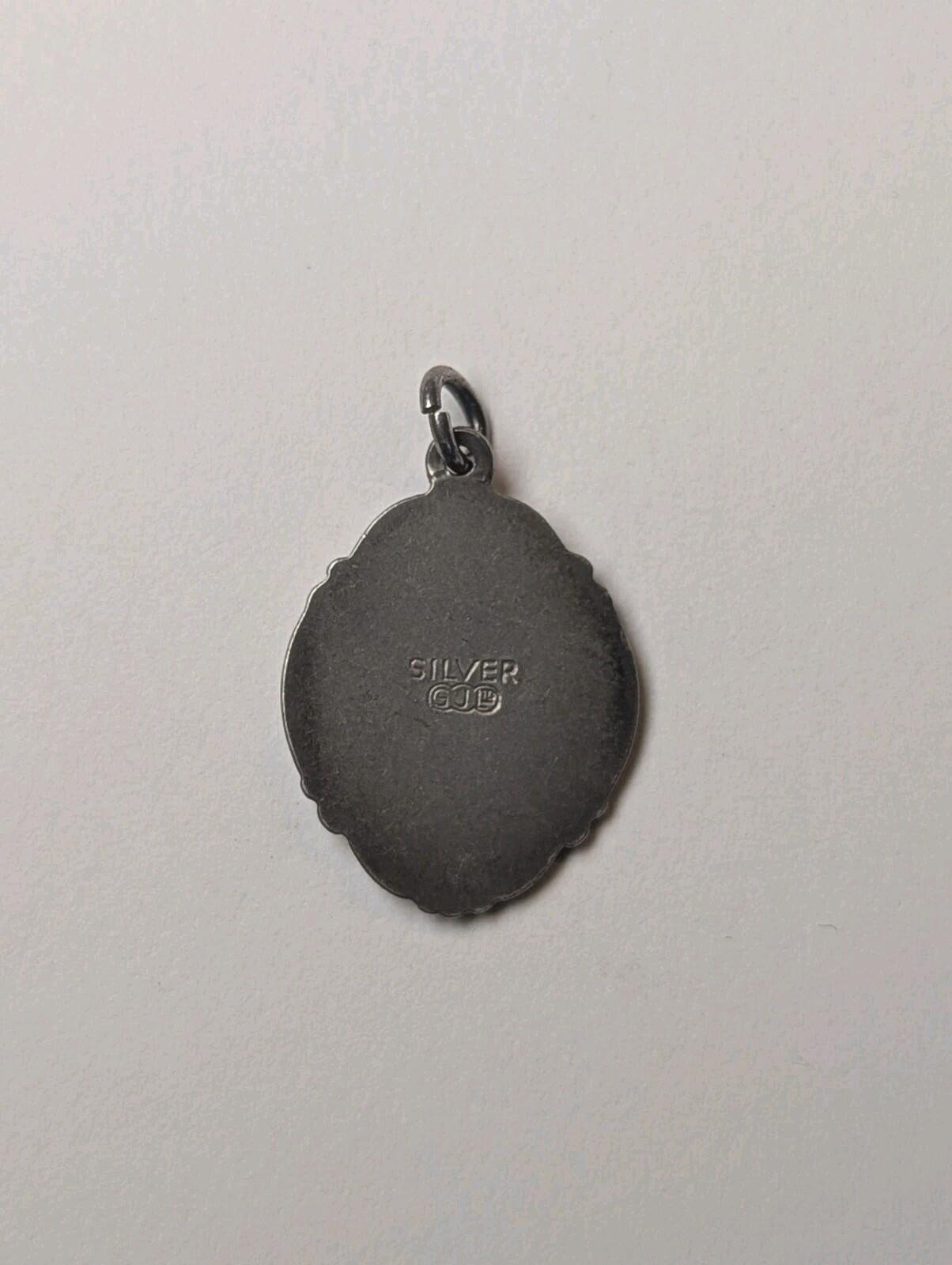 Vintage Sterling Silver Georg Jensen St Christopher Pendant | 3.67g | 925 Silver - Image 8