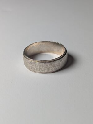 Vintage Sterling Silver Minimal Band Style Ring | Size T | 925 Silver