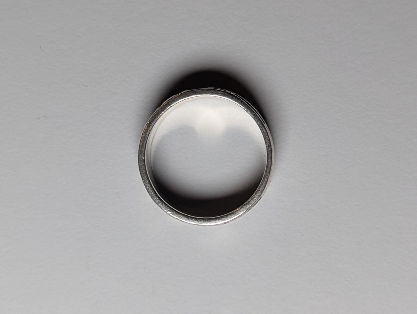 Vintage Sterling Silver Religious Purity Ring | Size S | 925 Silver ITHES 4:3-4 - Image 6
