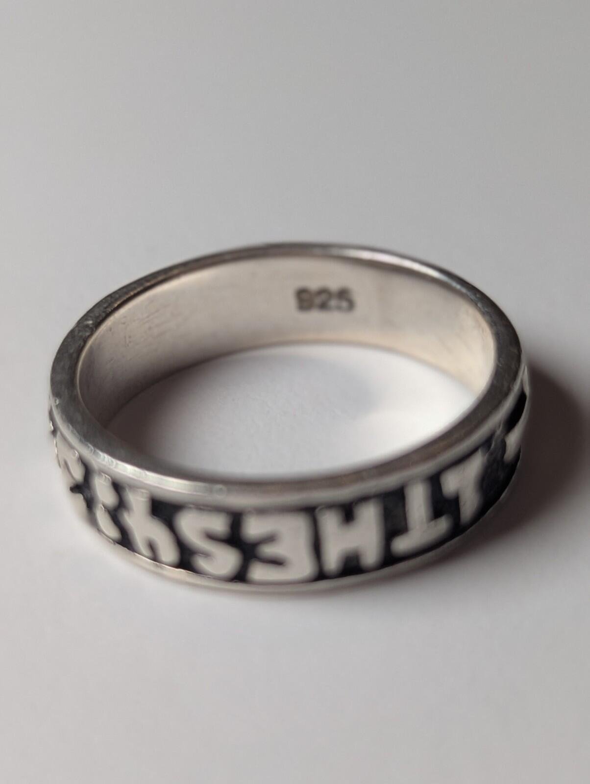 Vintage Sterling Silver Religious Purity Ring | Size S | 925 Silver ITHES 4:3-4 - Image 8