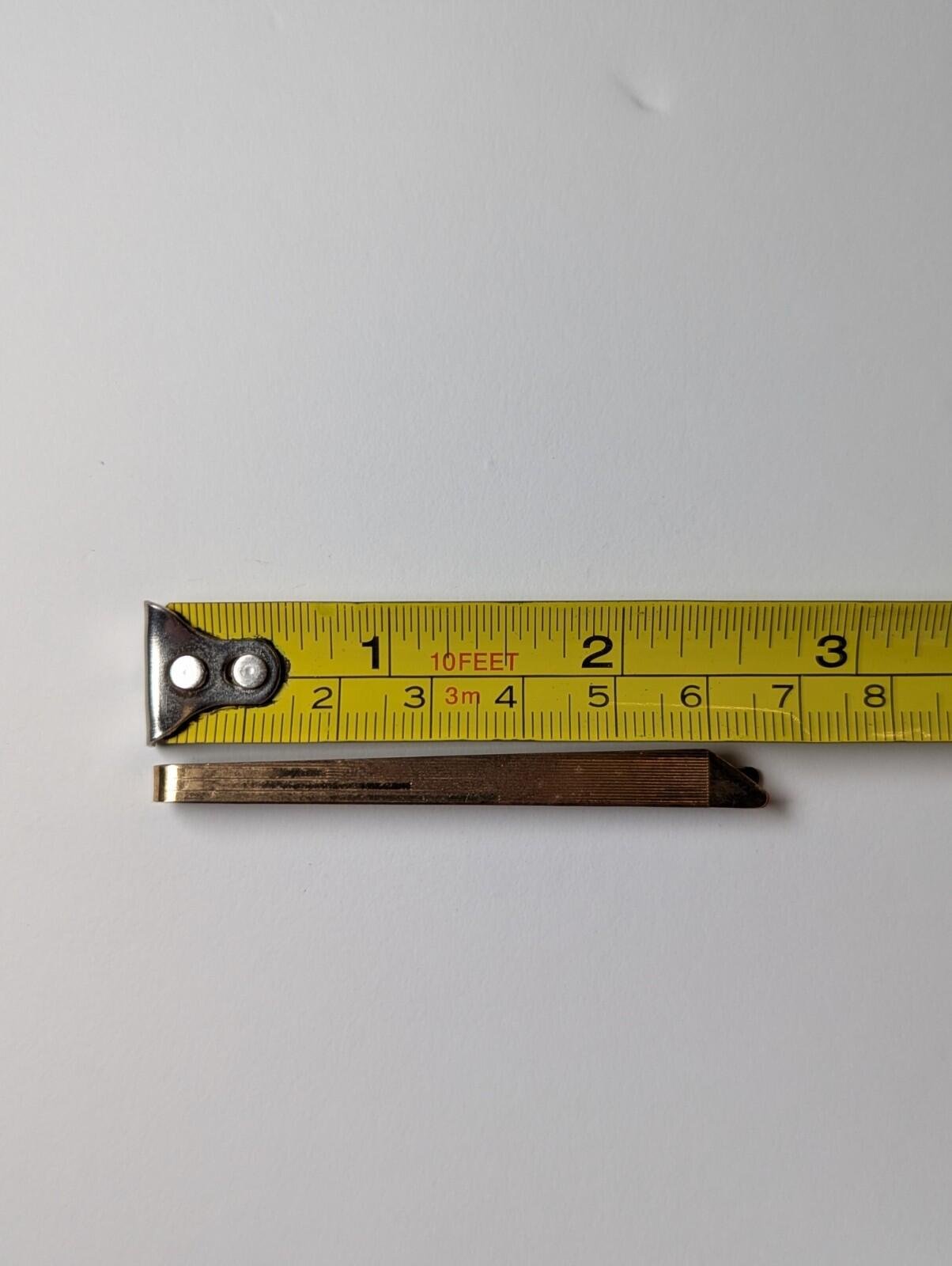 Vintage Sterling Silver 9ct Gold on Silver Men's Tie Clip | 925 Silver Tie Clip - Image 10
