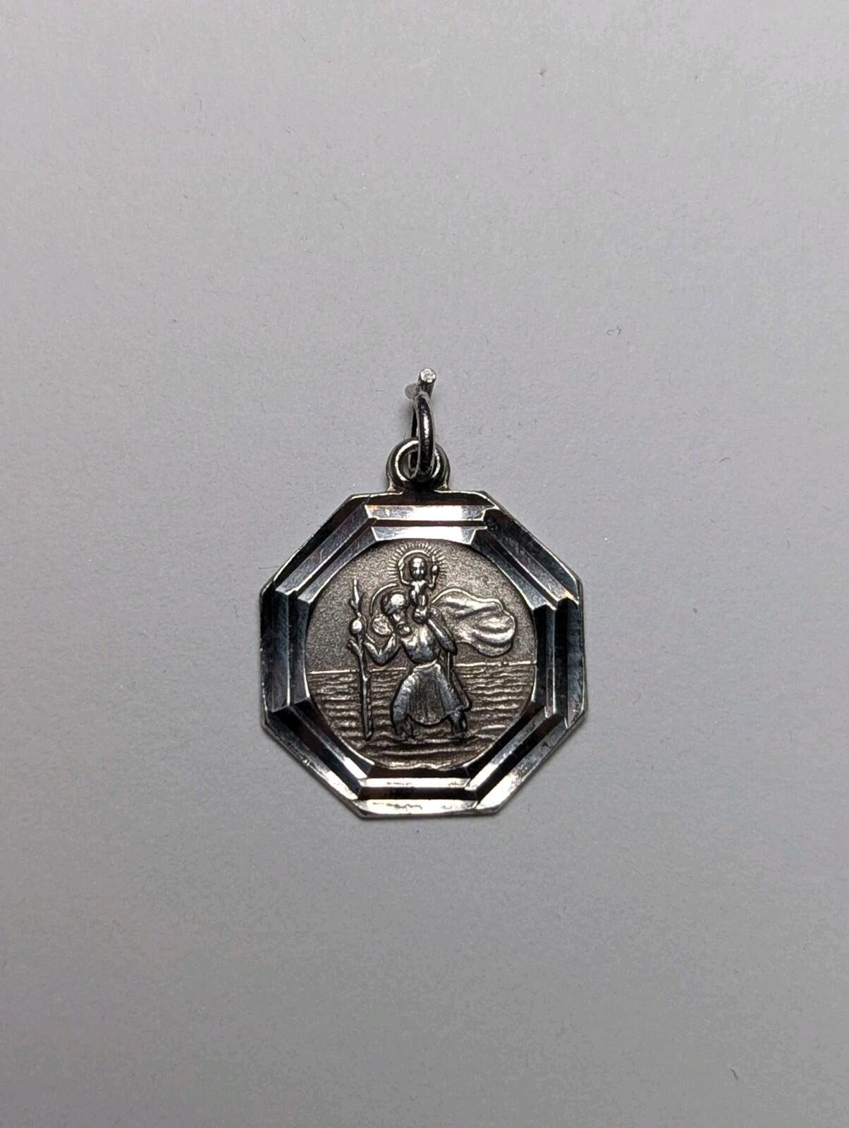 Vintage Sterling Silver St Christopher Pendant | 1.11g | 925 Silver - Image 2