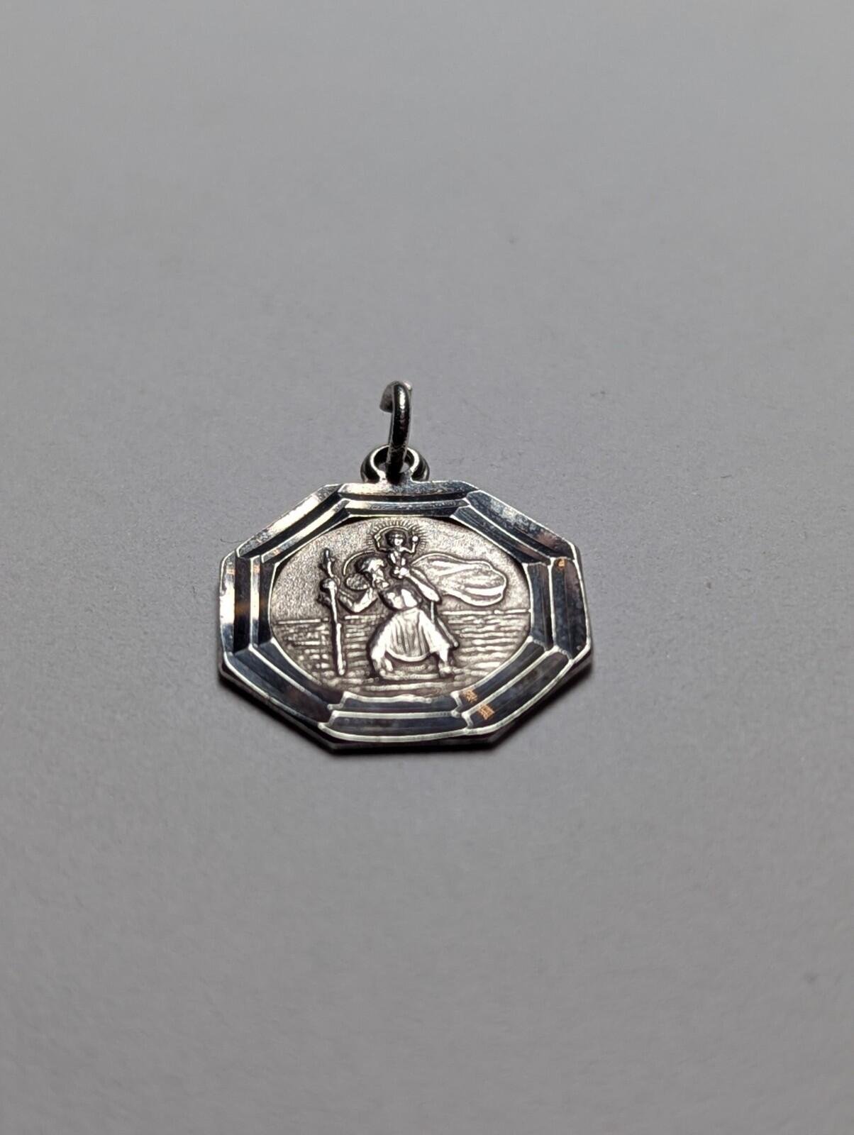 Vintage Sterling Silver St Christopher Pendant | 1.11g | 925 Silver - Image 3