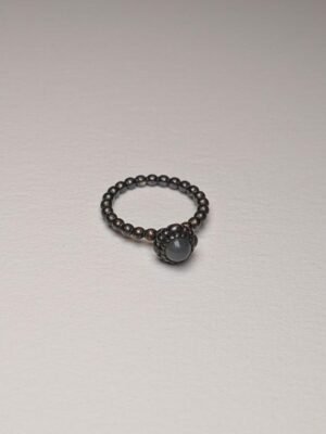 Genuine Sterling Silver Pandora June Moonstone Birthstone Ring | Size K | S925