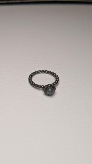 Genuine Sterling Silver Pandora June Moonstone Birthstone Ring | Size K | S925