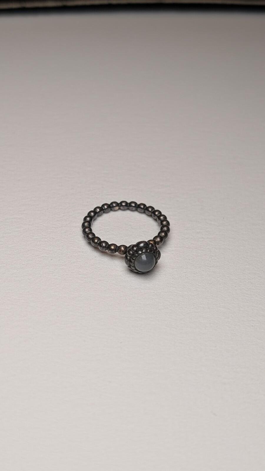 Genuine Sterling Silver Pandora June Moonstone Birthstone Ring | Size K | S925