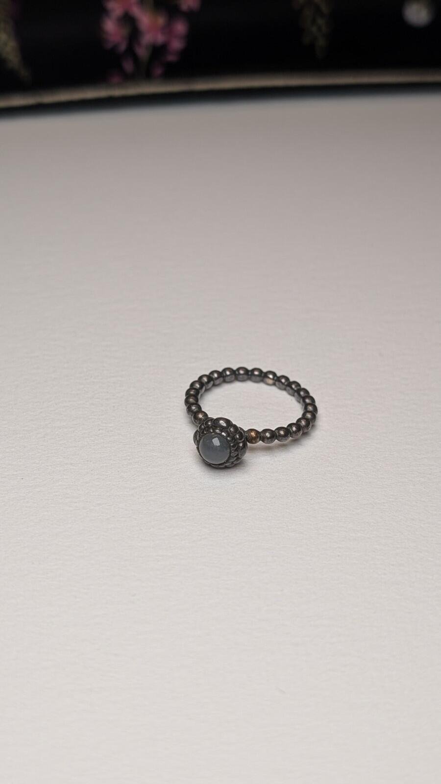 Genuine Sterling Silver Pandora June Moonstone Birthstone Ring | Size K | S925 - Image 2