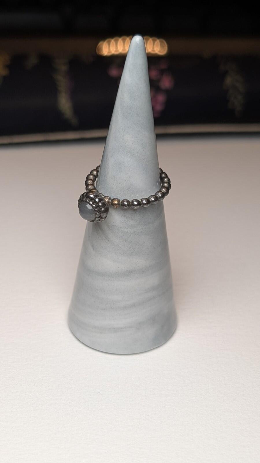 Genuine Sterling Silver Pandora June Moonstone Birthstone Ring | Size K | S925 - Image 6