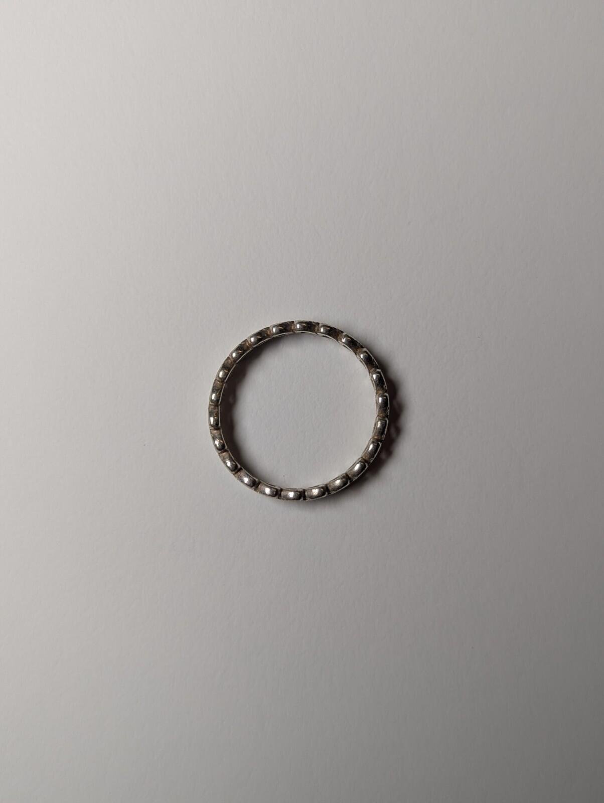Genuine Sterling Silver Pandora Band Of Hearts Stacking Ring | Size P 1/2 | S925 - Image 5