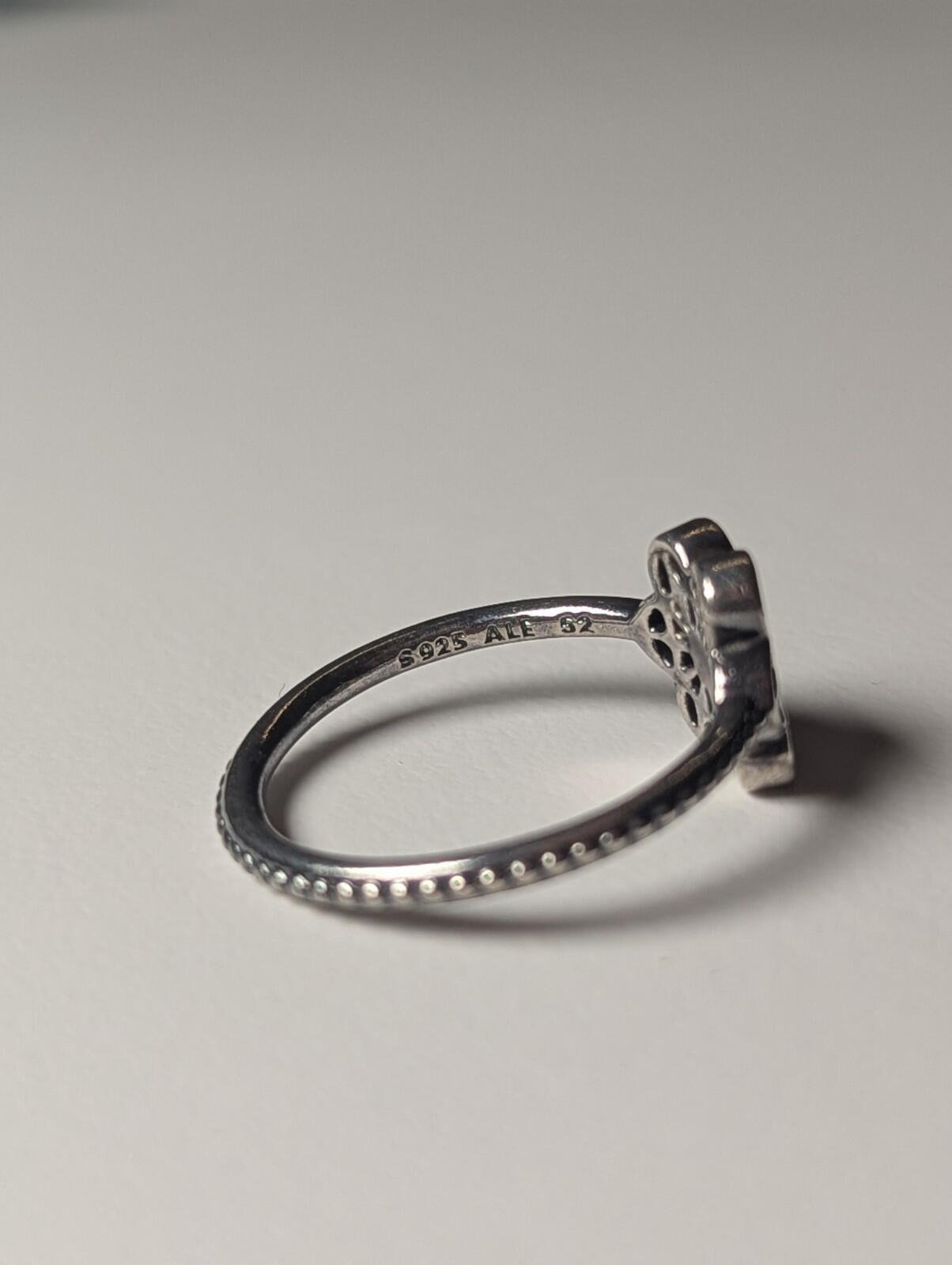 Genuine Sterling Silver Pandora Floral Daisy Lace Ring | Size L 1/2 | S925 ALE - Image 6