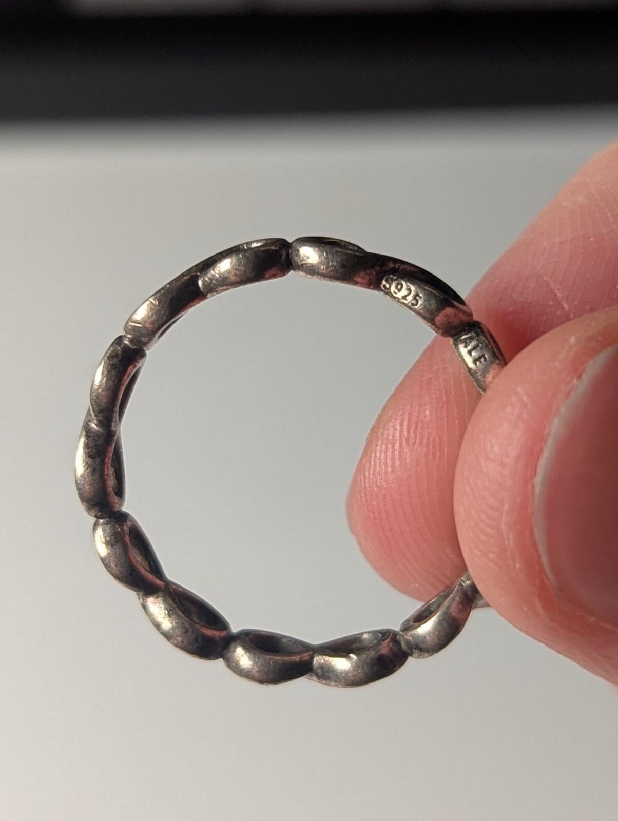 Genuine Sterling Silver Pandora Infinite Shine Infinity Ring | Size S | S925 ALE - Image 4