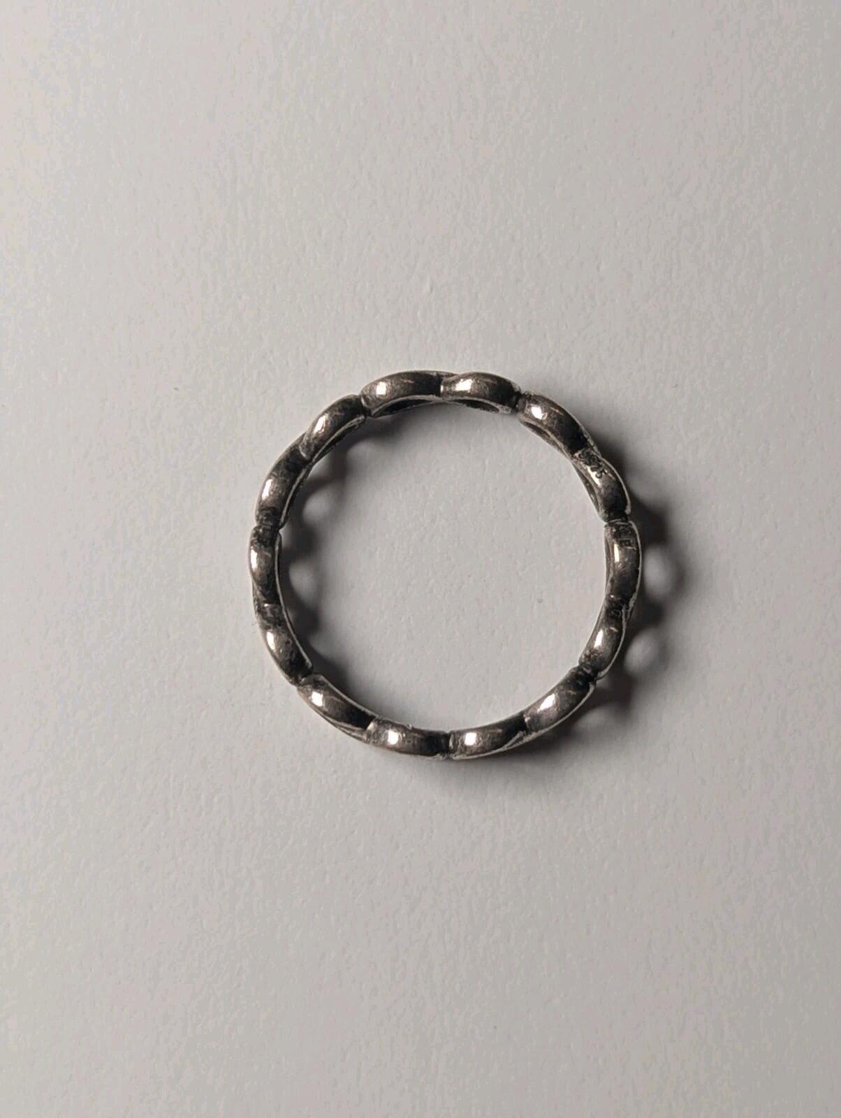 Genuine Sterling Silver Pandora Infinite Shine Infinity Ring | Size S | S925 ALE - Image 5