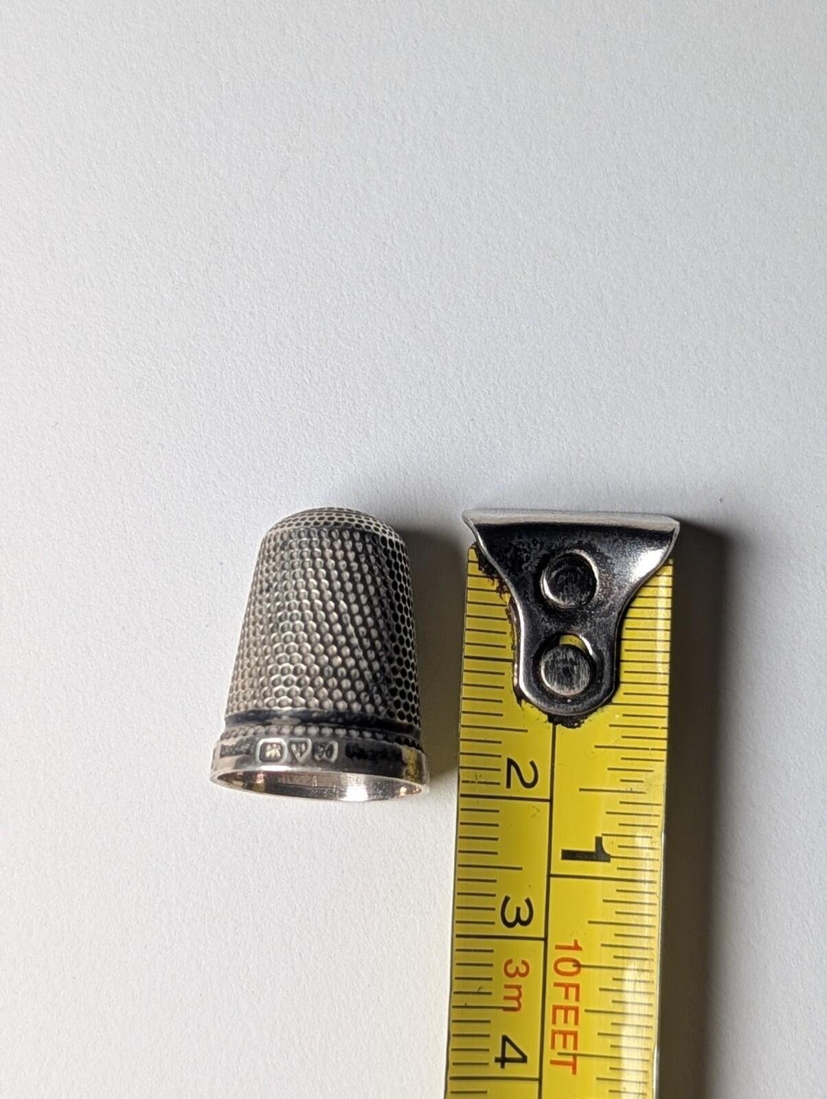 Antique Sterling Silver 1908 Chester Thimble | Weight: 2.66g - Image 5