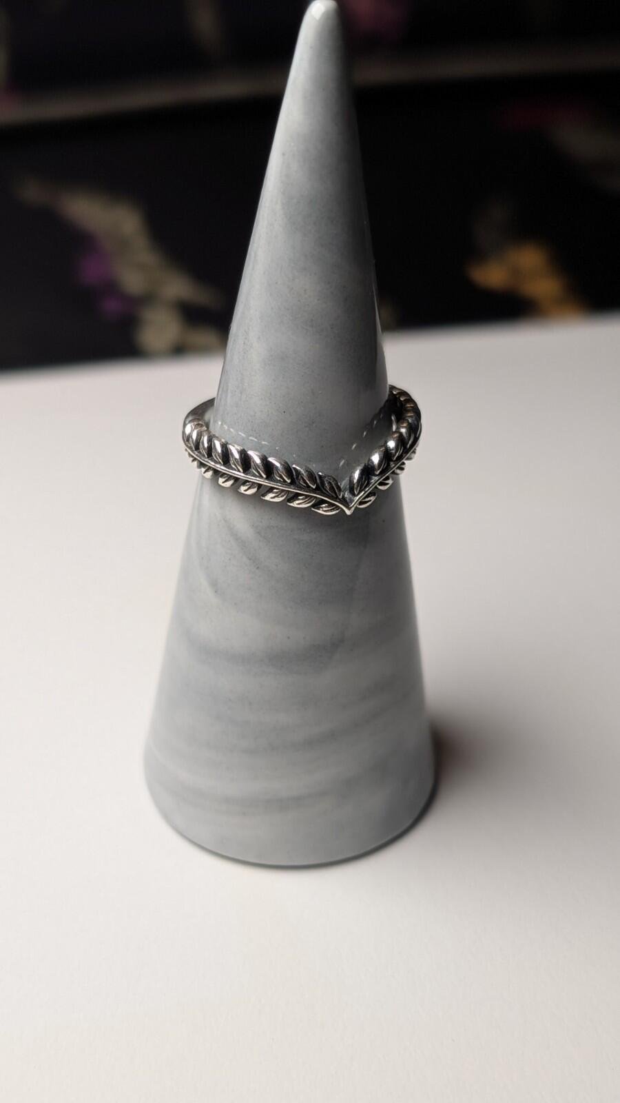 Genuine Sterling Silver Pandora Wishbone Ring | Size M | S925 ALE Silver - Image 6