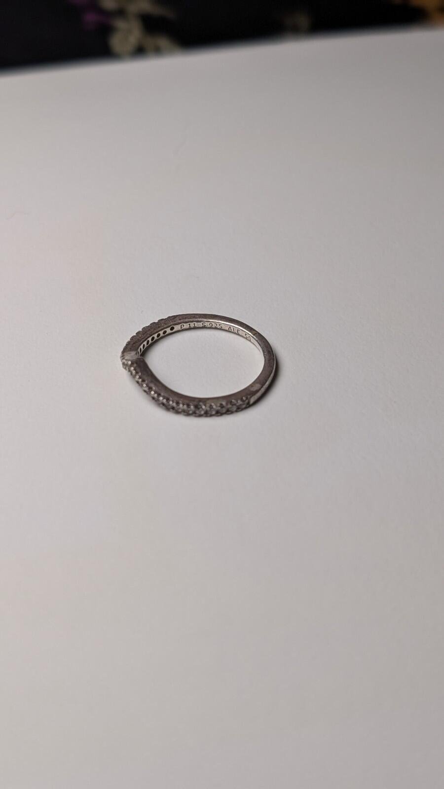 Genuine Sterling Silver Pandora Wishbone Ring | Size K | S925 ALE Silver - Image 4