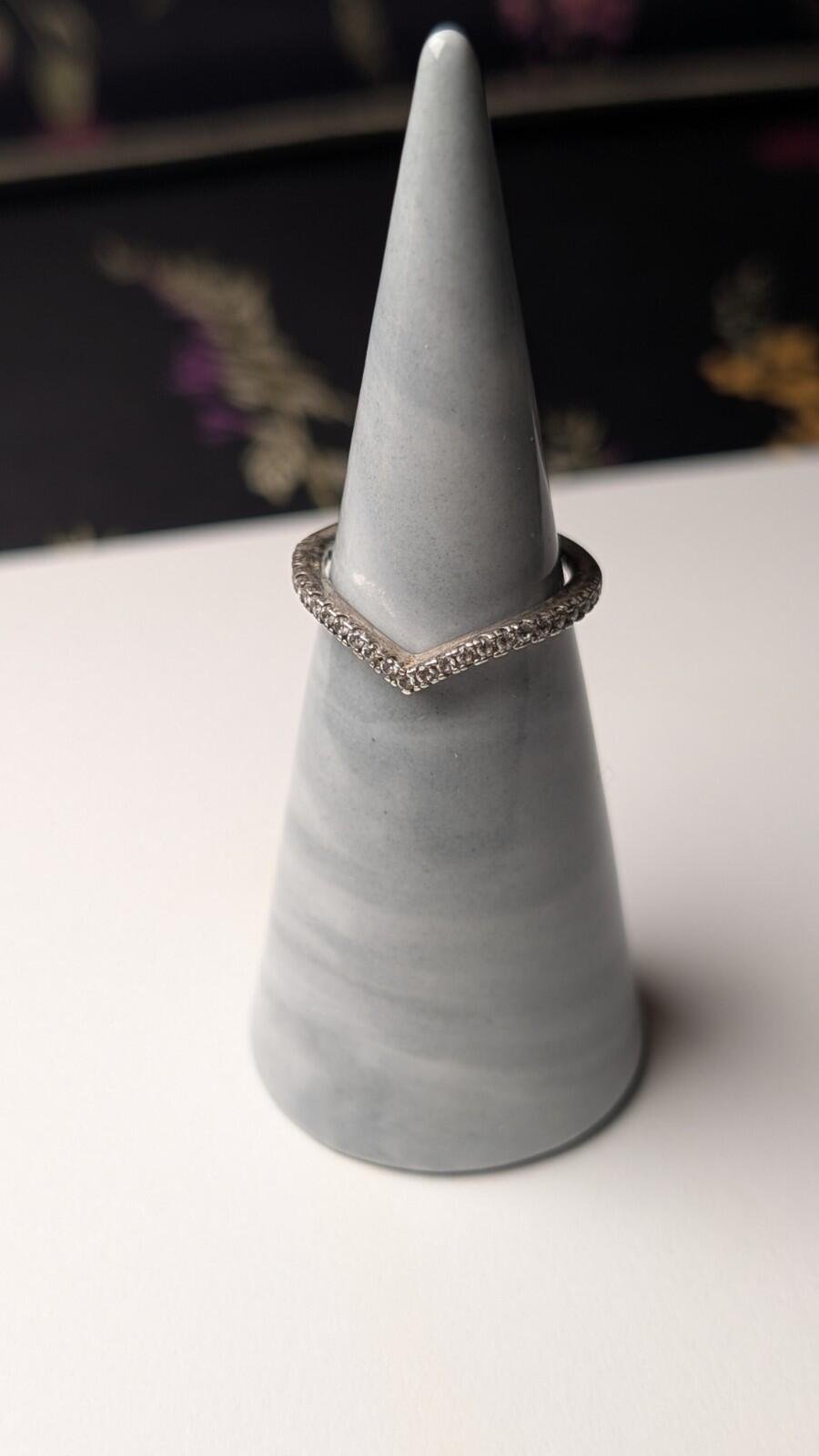 Genuine Sterling Silver Pandora Wishbone Ring | Size K | S925 ALE Silver - Image 5