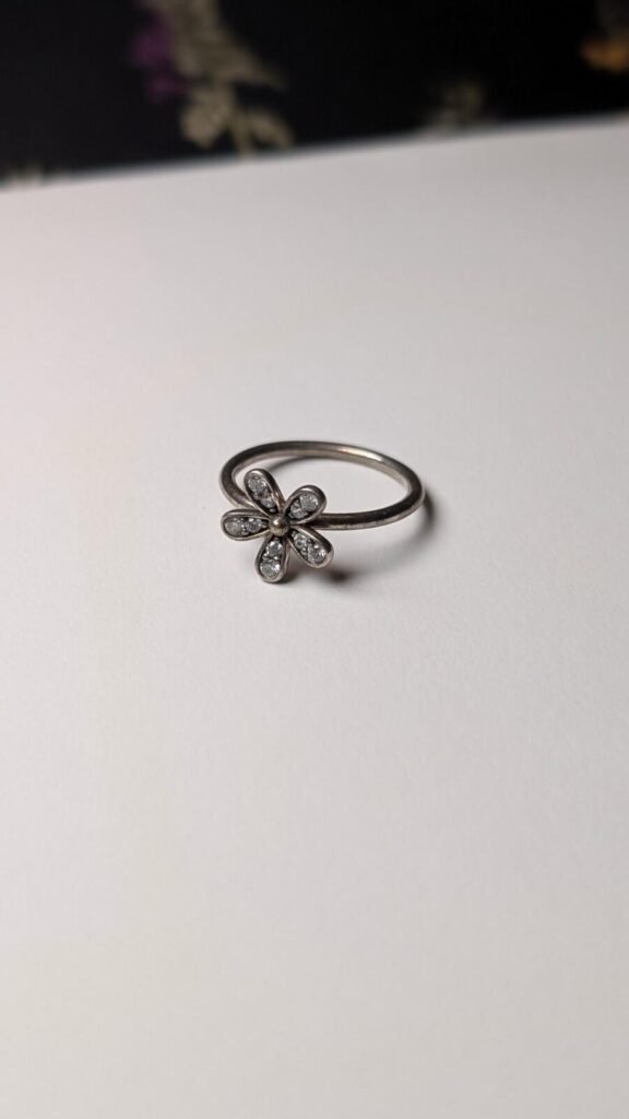 Genuine Sterling Silver Pandora Flower Ring | Size I 1/2 | S925 ALE Silver