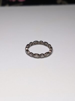 Genuine Sterling Silver Pandora CZ Ring | Size Q 1/2 | S925 ALE Silver