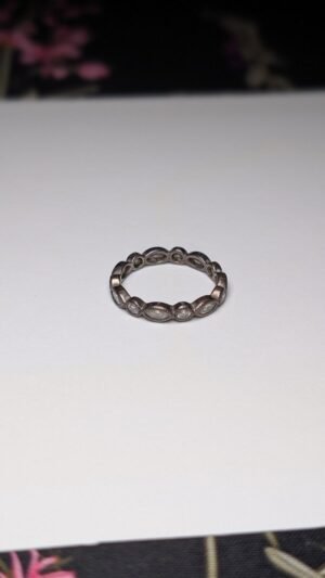 Genuine Sterling Silver Pandora CZ Ring | Size Q 1/2 | S925 ALE Silver