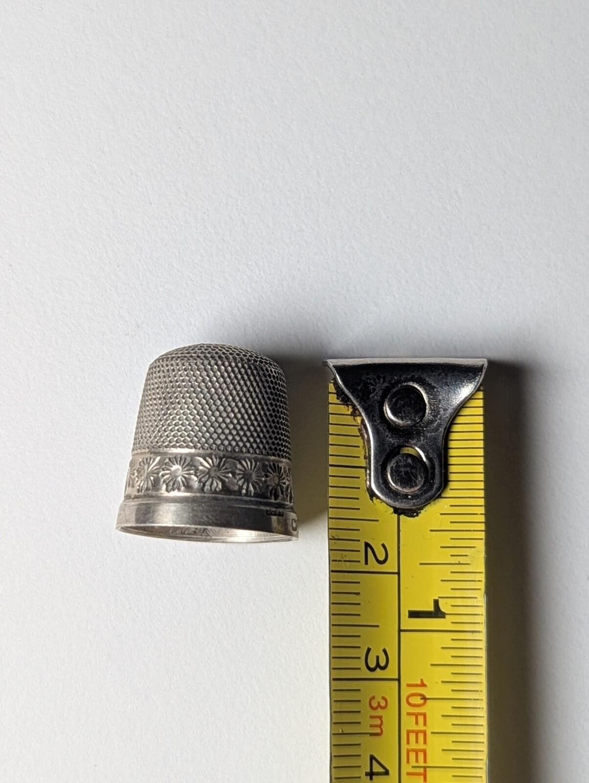 Antique Sterling Silver 1921 Chester England Thimble | Weight: 2.25g - Image 3