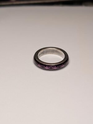 Genuine Sterling Silver Pandora Purple Flower Ring | Size L 1/2 | S925 ALE