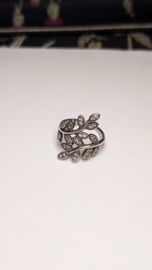 Genuine Sterling Silver Pandora Flower Cocktail Ring | Size N 1/2 | S925 ALE