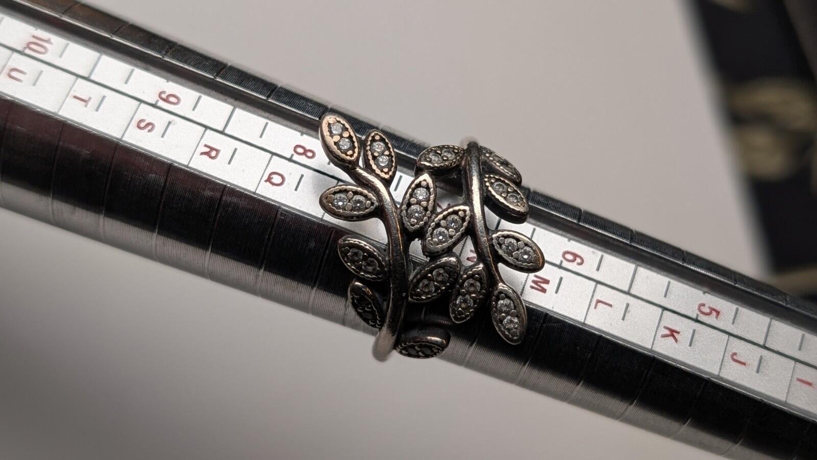 Genuine Sterling Silver Pandora Flower Cocktail Ring | Size N 1/2 | S925 ALE - Image 6