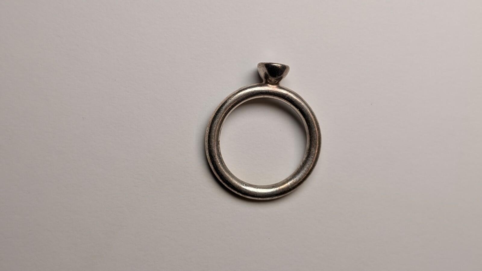 Genuine Sterling Silver Pandora CZ Ring | Size O | S925 ALE Silver - Image 4