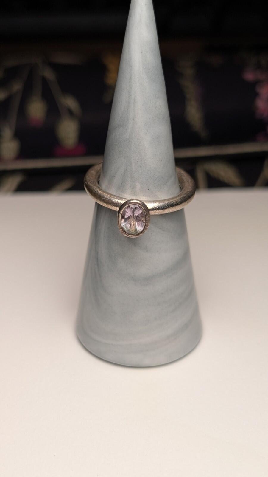 Genuine Sterling Silver Pandora CZ Ring | Size O | S925 ALE Silver - Image 5