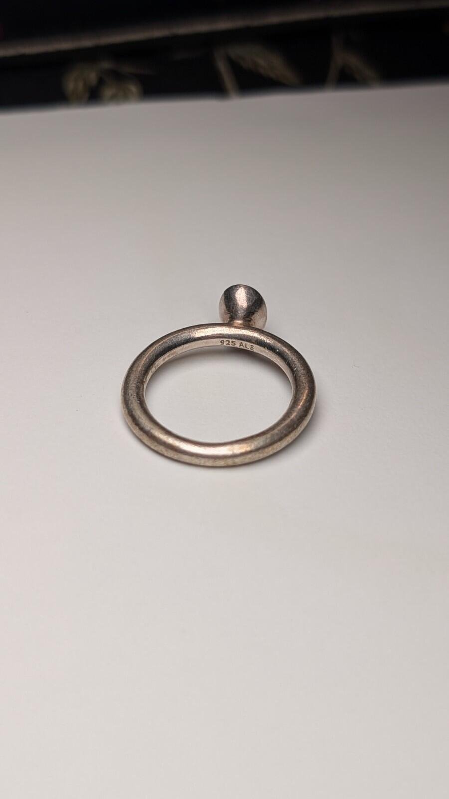 Genuine Sterling Silver Pandora CZ Ring | Size O | S925 ALE Silver - Image 8