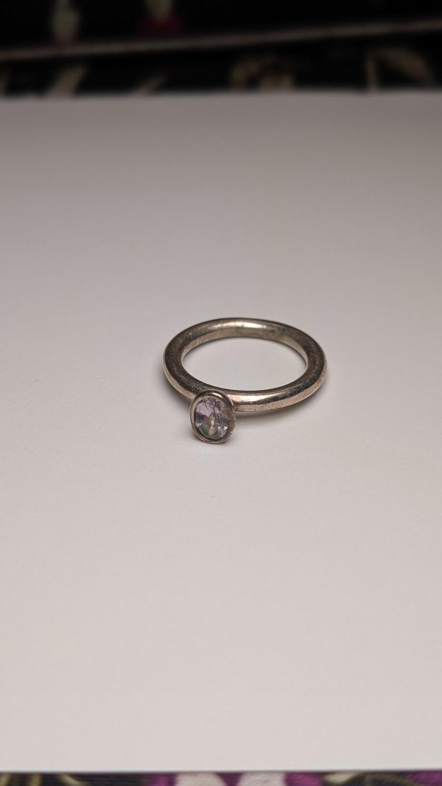 Genuine Sterling Silver Pandora CZ Ring | Size O | S925 ALE Silver - Image 9