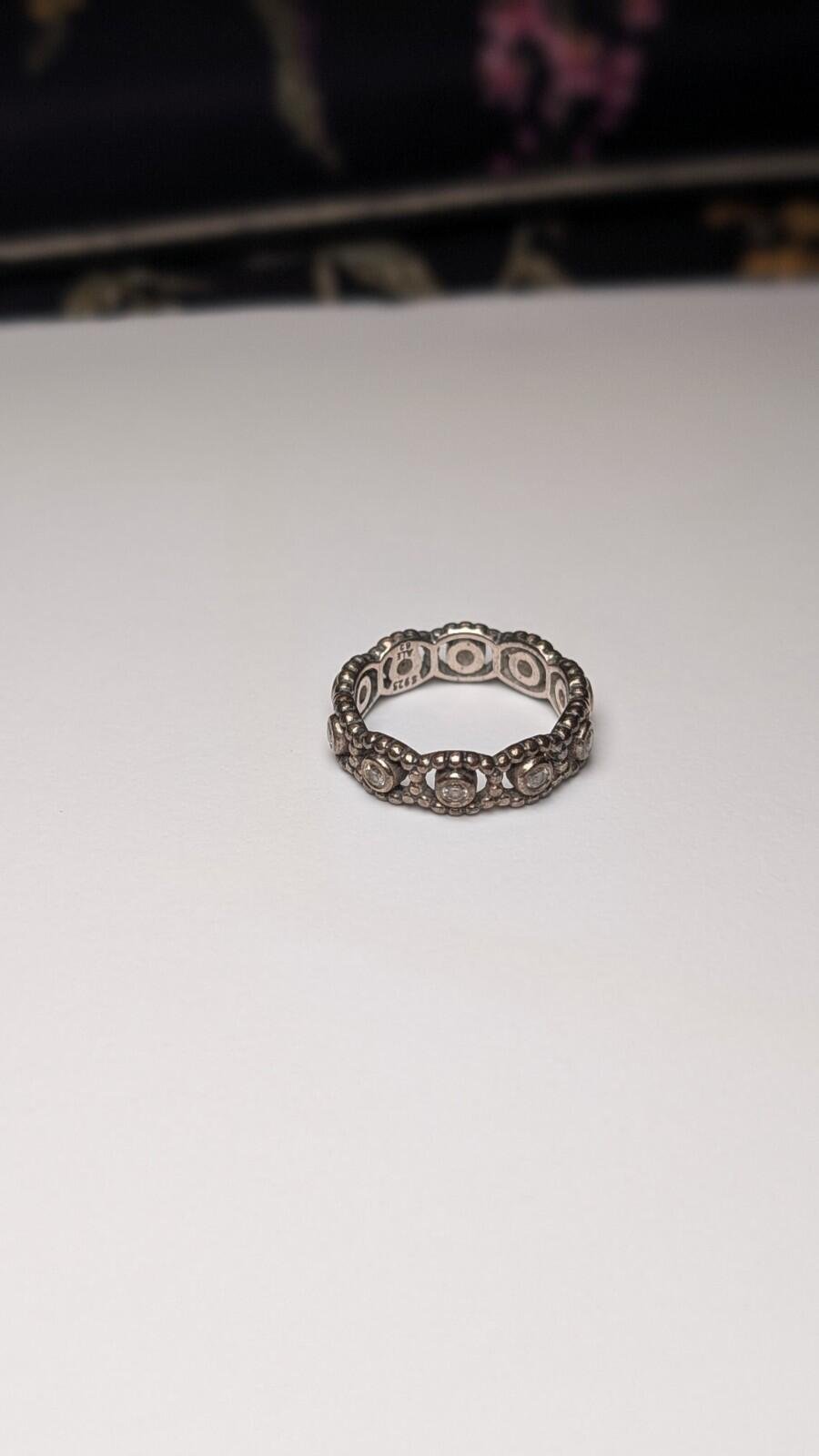 Genuine Sterling Silver Pandora Ring | Size L 1/2 | S925 ALE Silver