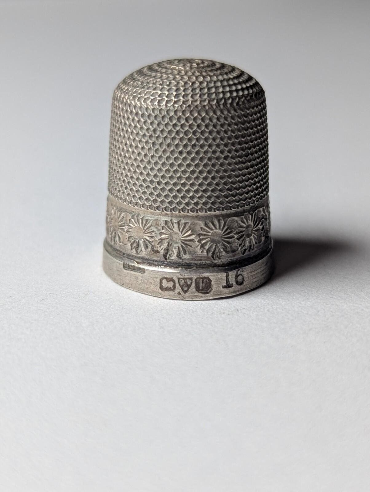 Antique Sterling Silver 1921 Chester England Thimble | Weight: 2.25g - Image 7