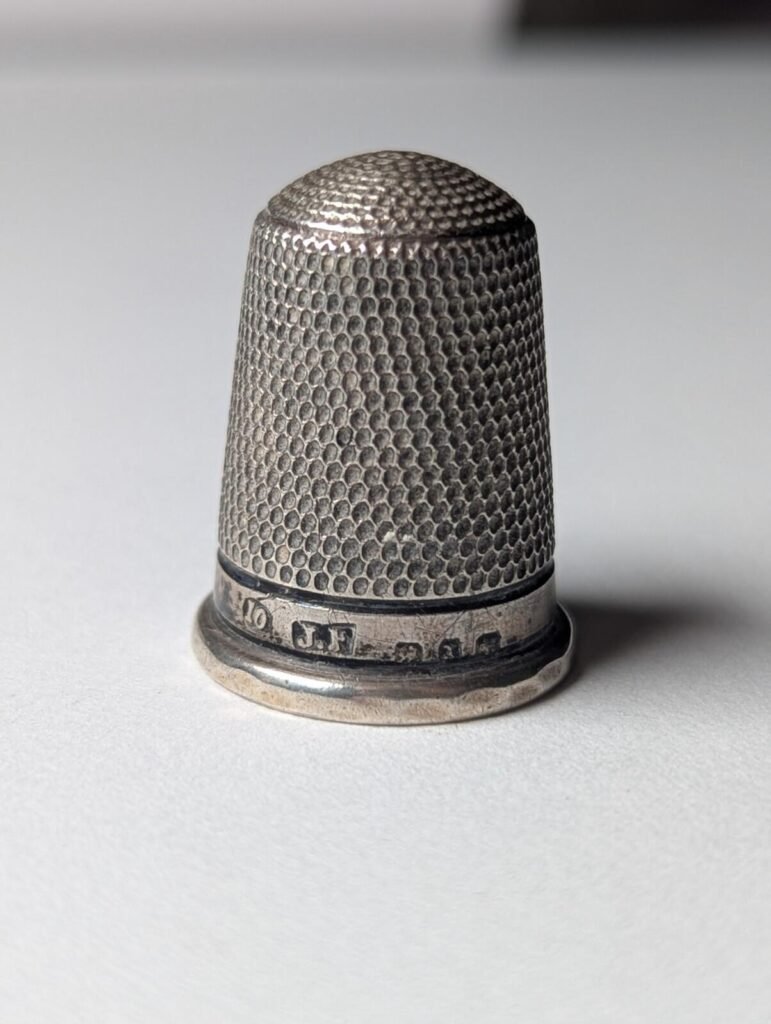 Antique Sterling Silver 1897 Birmingham Thimble | Weight: 3.85g