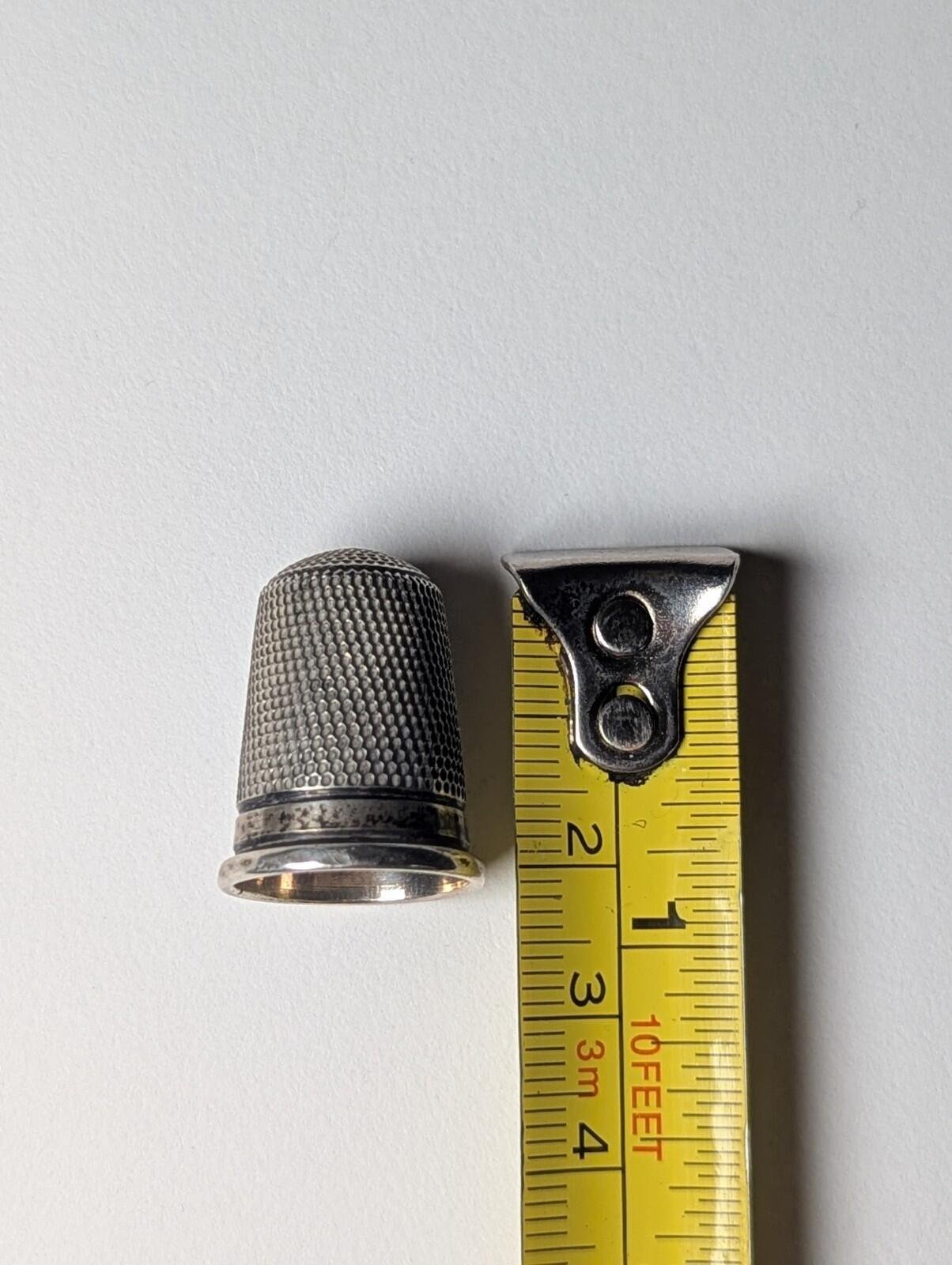 Antique Sterling Silver 1897 Birmingham Thimble | Weight: 3.85g - Image 5