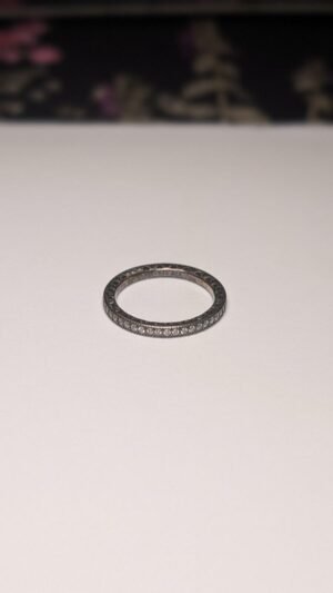 Genuine Sterling Silver Pandora CZ Channel Set Ring | Size O | S925 ALE Silver