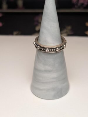Genuine Sterling Silver Pandora CZ Ring | Size N | S925 ALE Silver