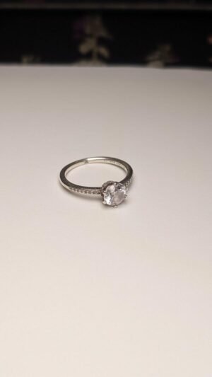 Genuine Sterling Silver Pandora CZ Pavé Ring | Size P | S925 ALE Silver