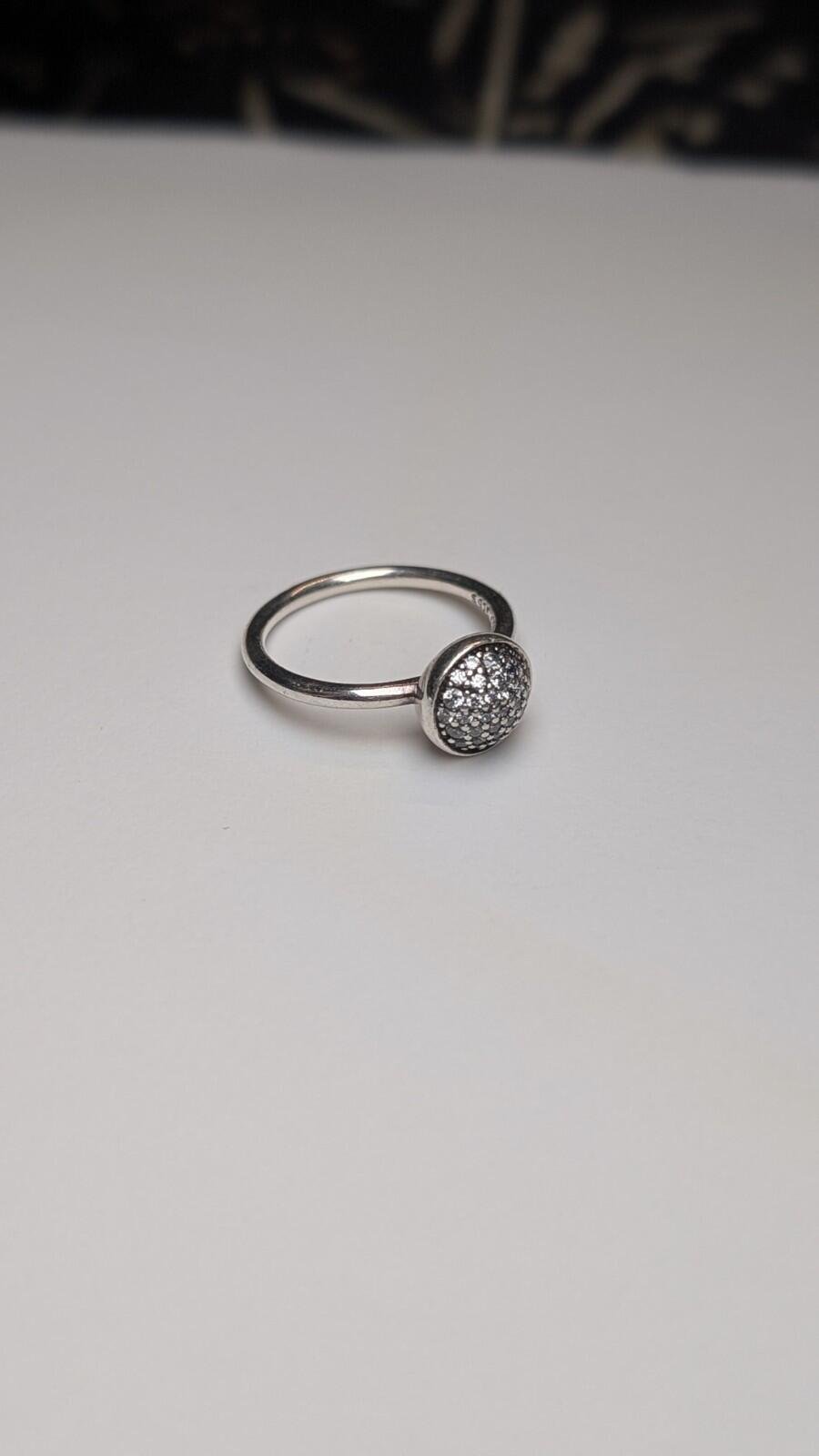 Genuine Sterling Silver Pandora Cluster Ring | Size K | S925 ALE Silver - Image 4