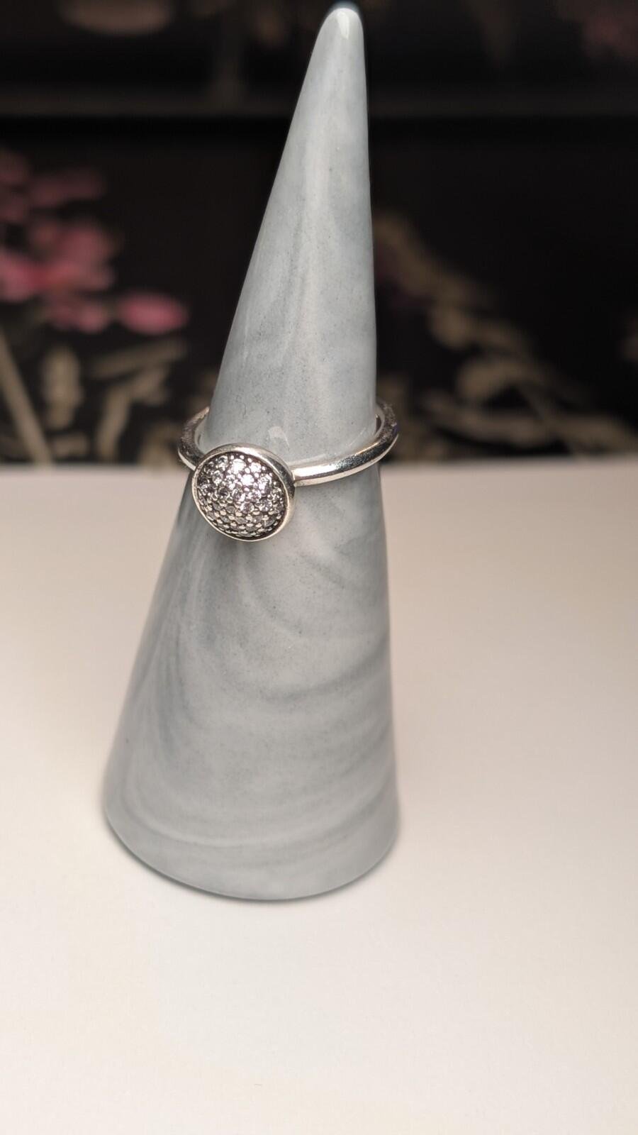 Genuine Sterling Silver Pandora Cluster Ring | Size K | S925 ALE Silver - Image 5