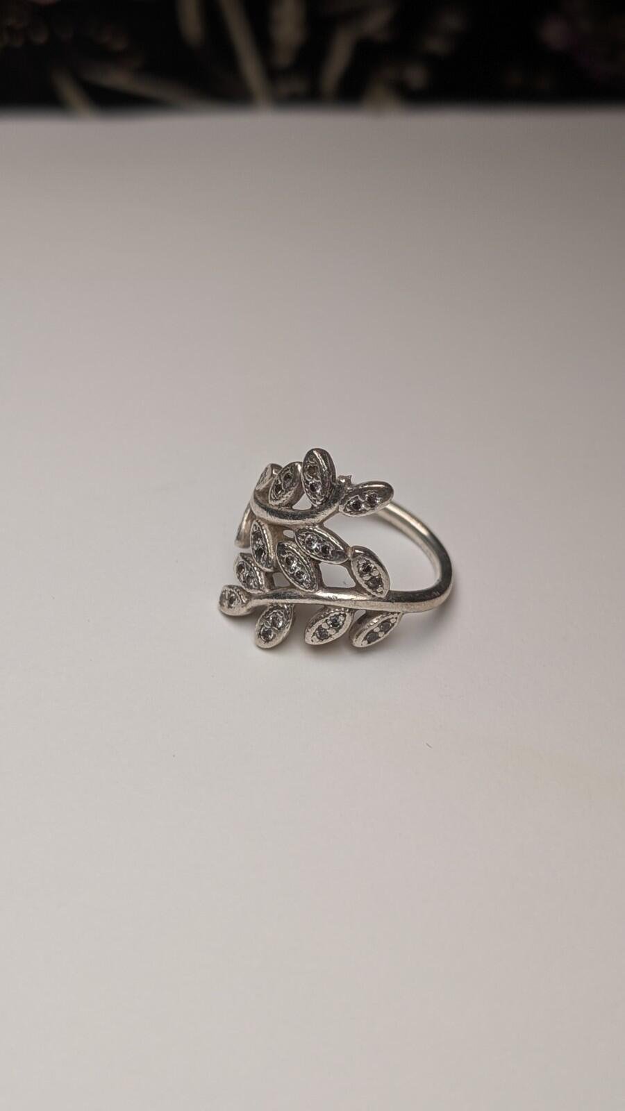 Genuine Sterling Silver Pandora Flower Cocktail Ring | Size J 1/2 | S925 ALE - Image 6