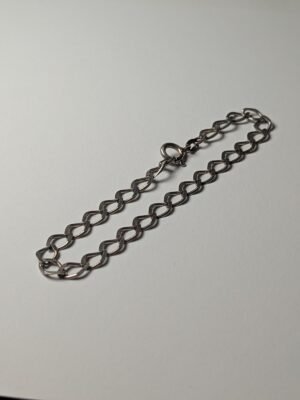 Vintage Sterling Silver Oval Link Chain Bracelet | Weight 3.20g | Length 18.5cm