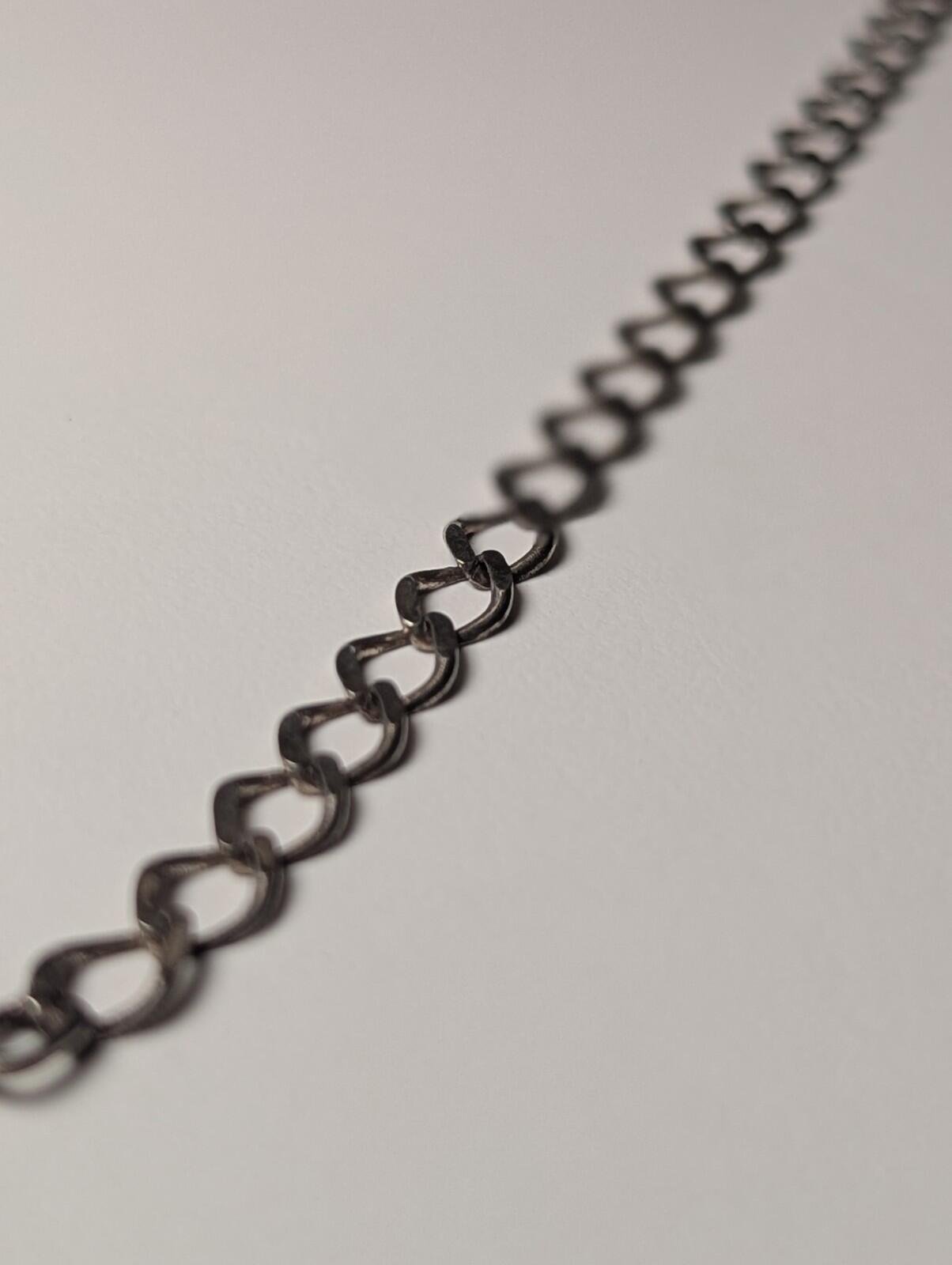 Vintage Sterling Silver Oval Link Chain Bracelet | Weight 3.20g | Length 18.5cm - Image 4